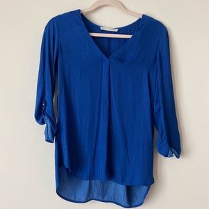 Royal Blue Blouse